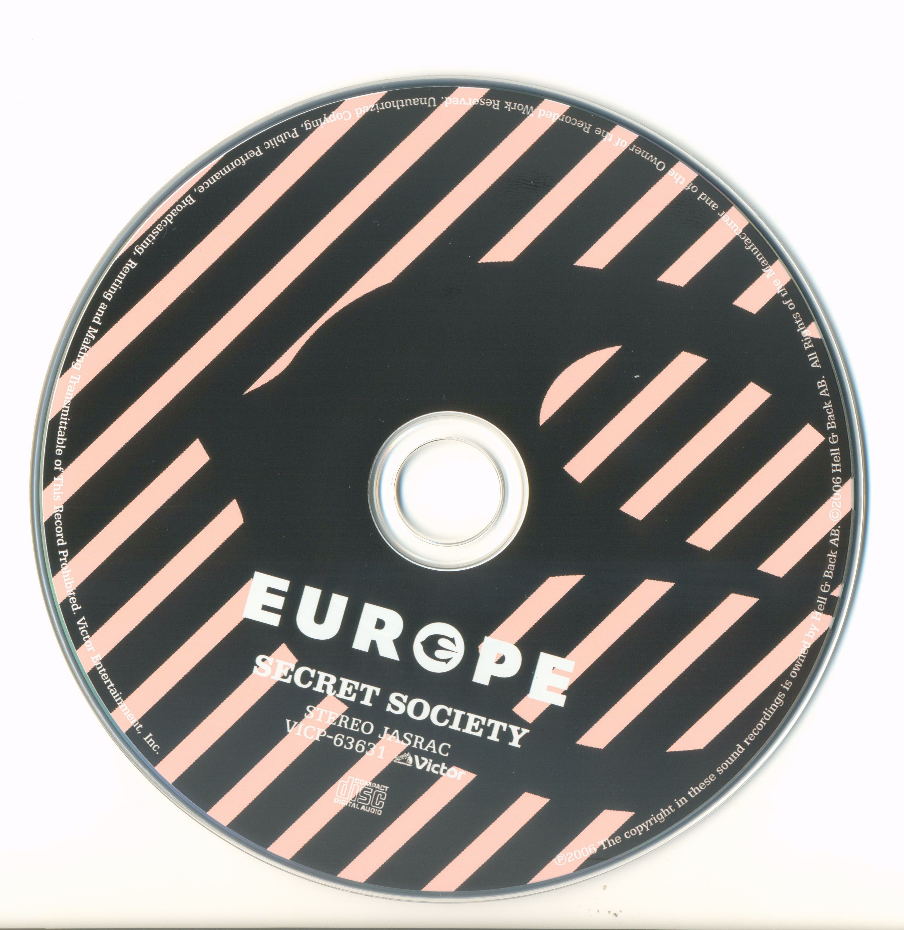 Europe  Secret Society : CD JPN